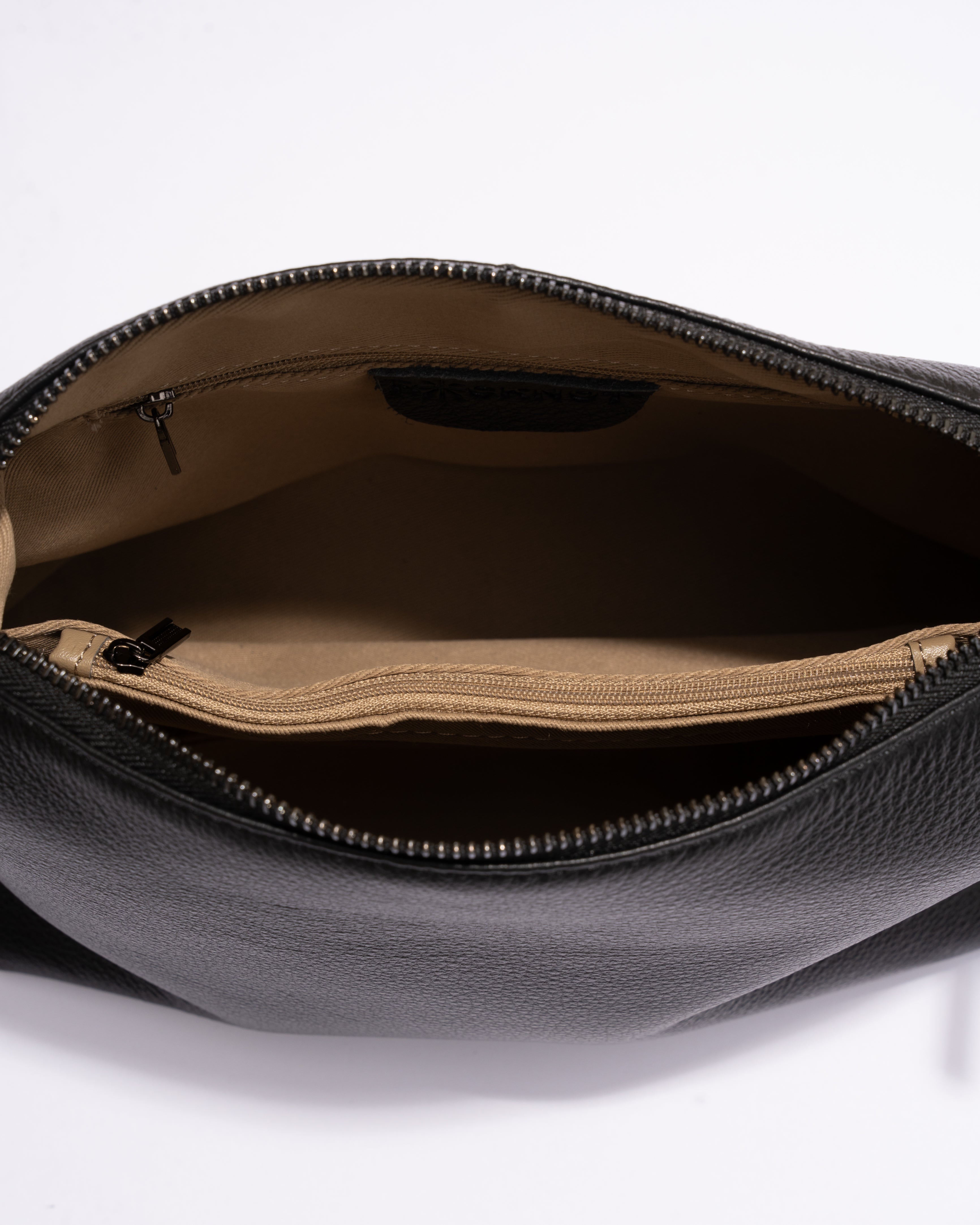 Daniella Large Leather Bag - Black