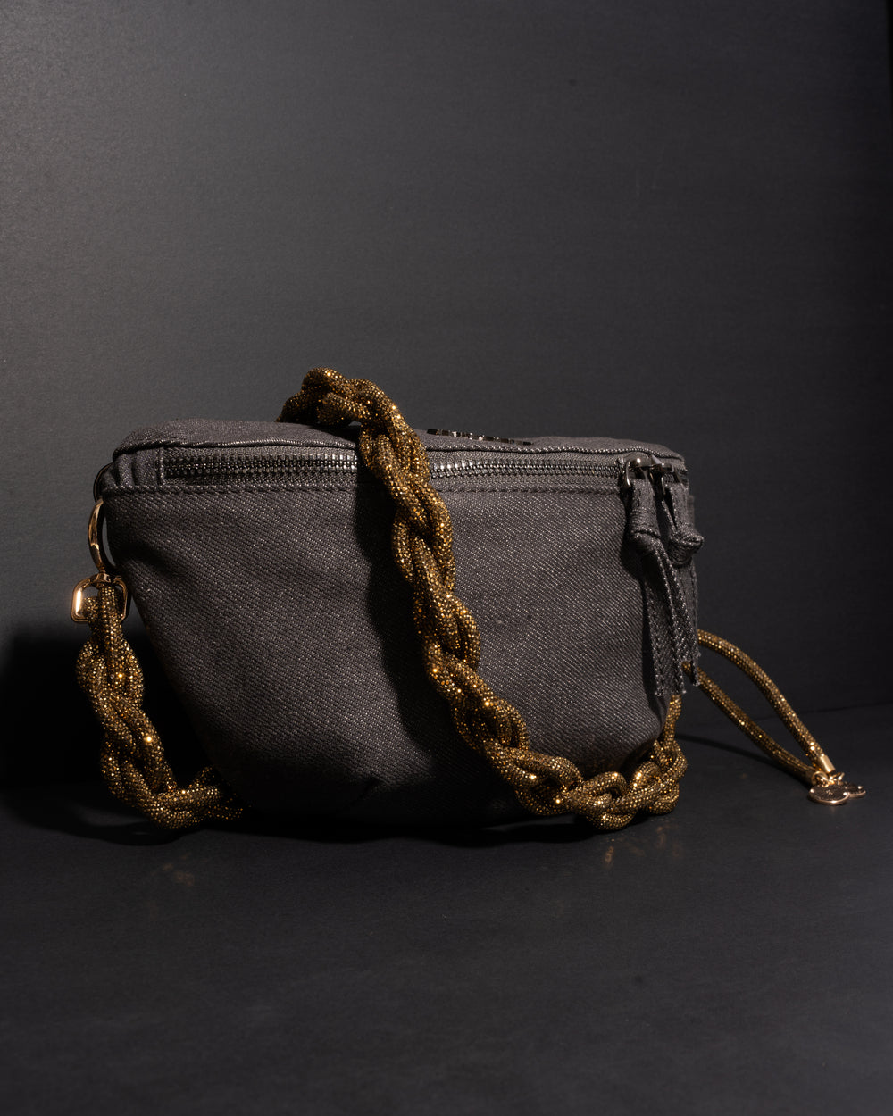 Infinity Belt Bag - Charcoal Denim