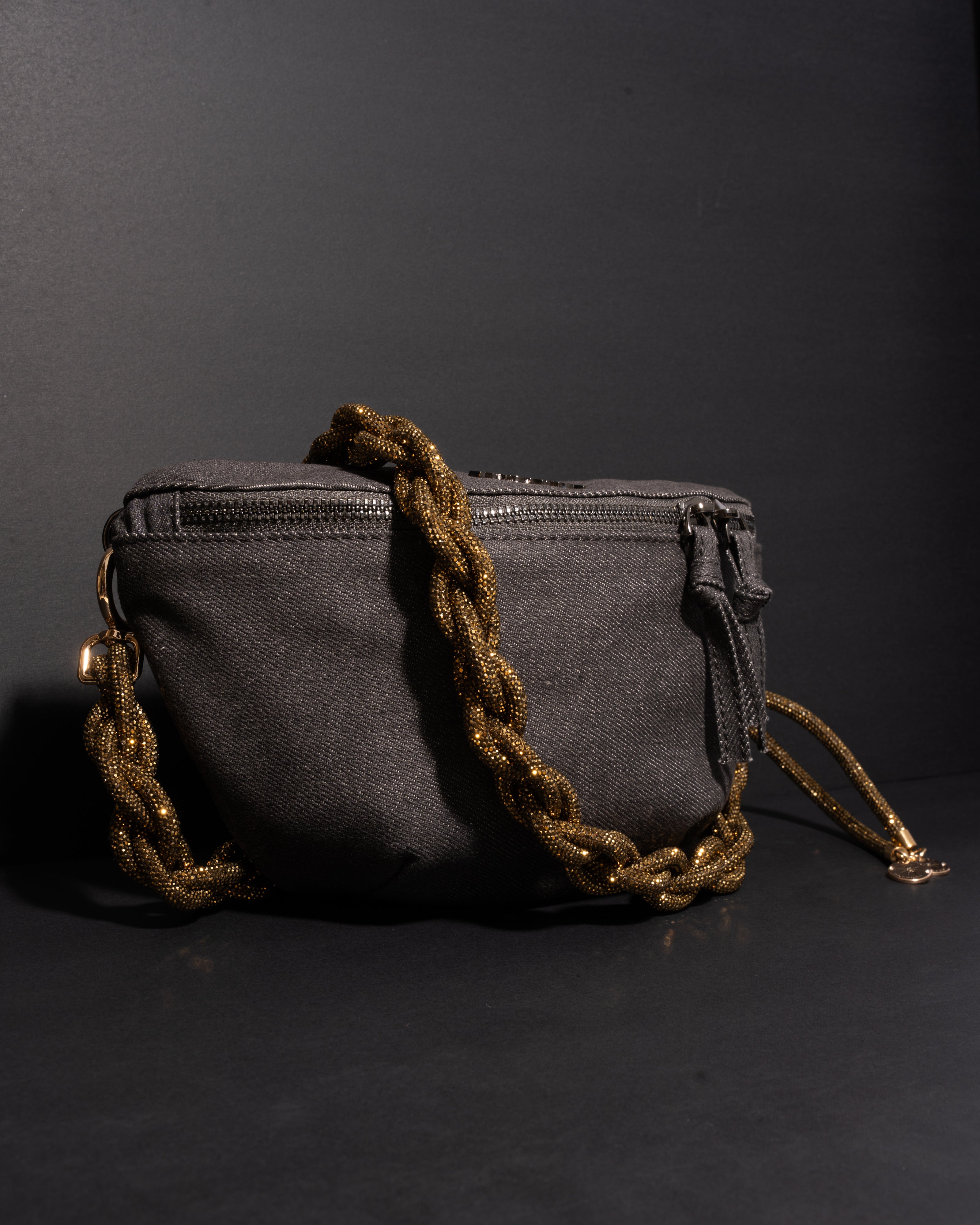 Infinity Belt Bag - Charcoal Denim