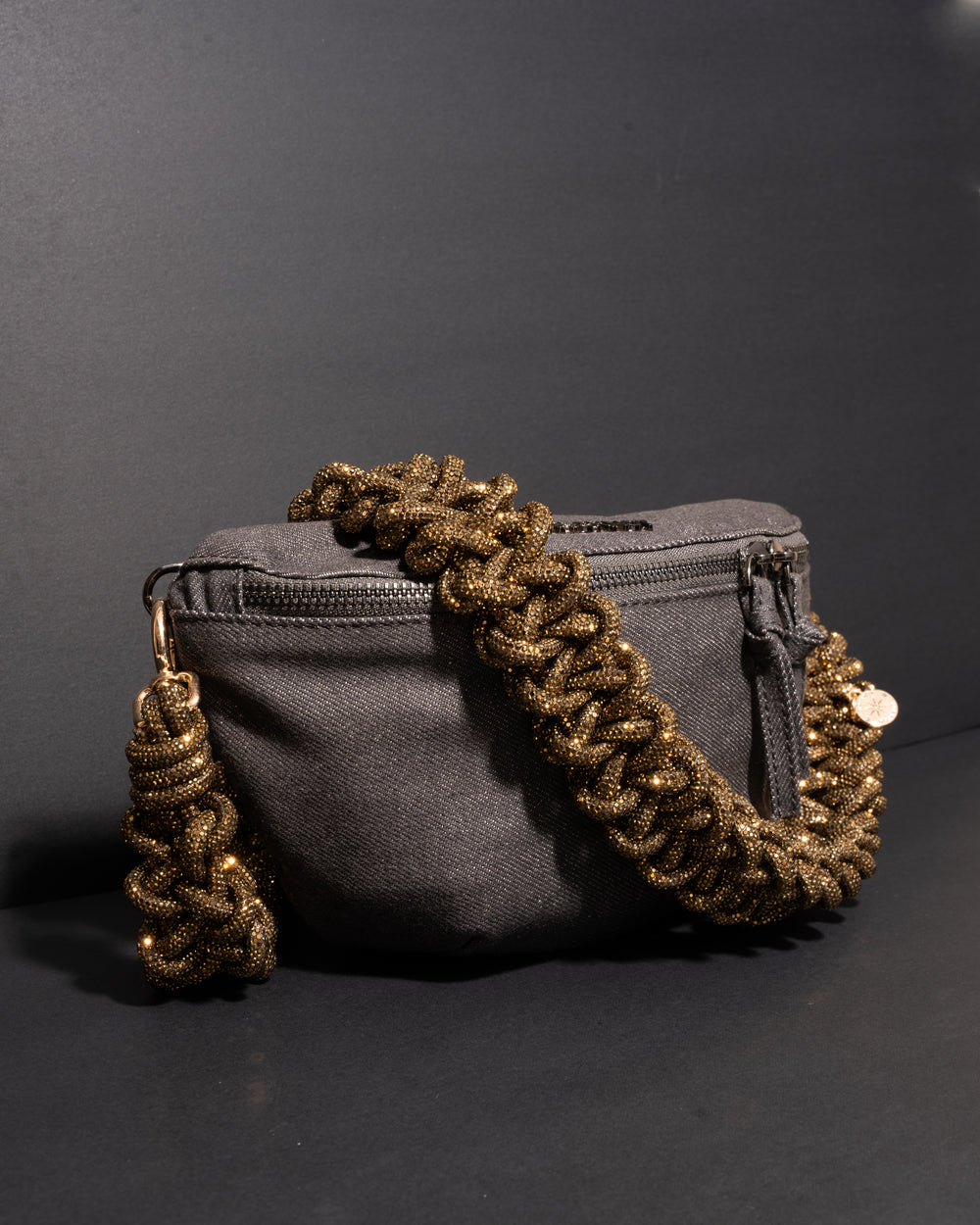 Infinity Belt Bag - Charcoal Denim