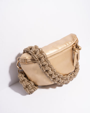 GOLD BELT BAG + TWIN - Champagne Bubbles