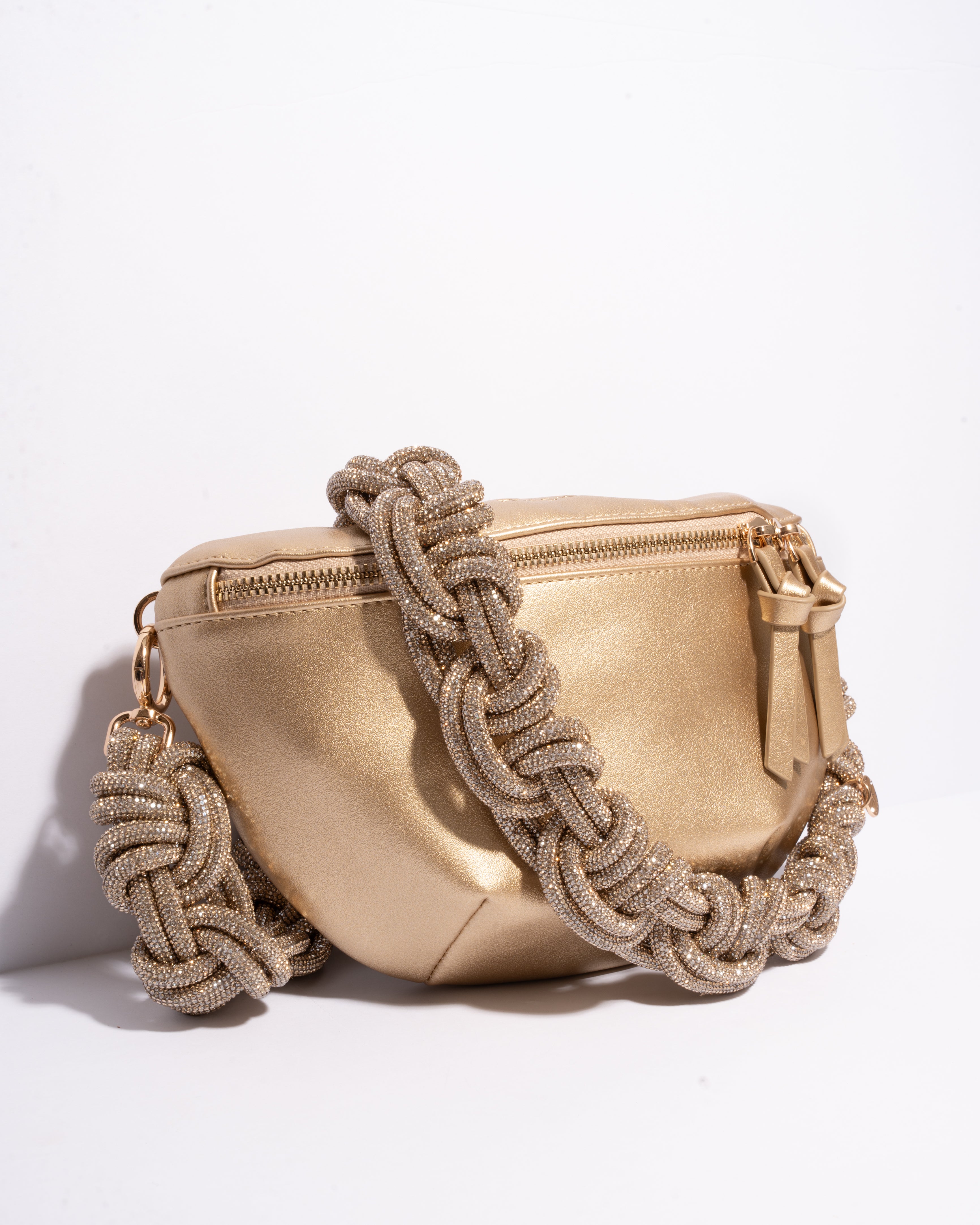 GOLD BELT BAG + MAGNUM CROWN- Champagne Bubbles
