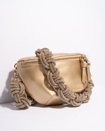 GOLD BELT BAG + MAGNUM CROWN- Champagne Bubbles