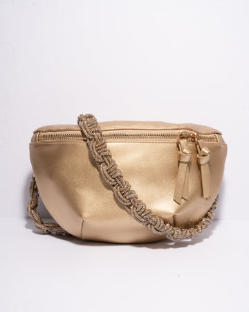 GOLD BELT BAG + PETITE CROWN - Champagne Bubbles