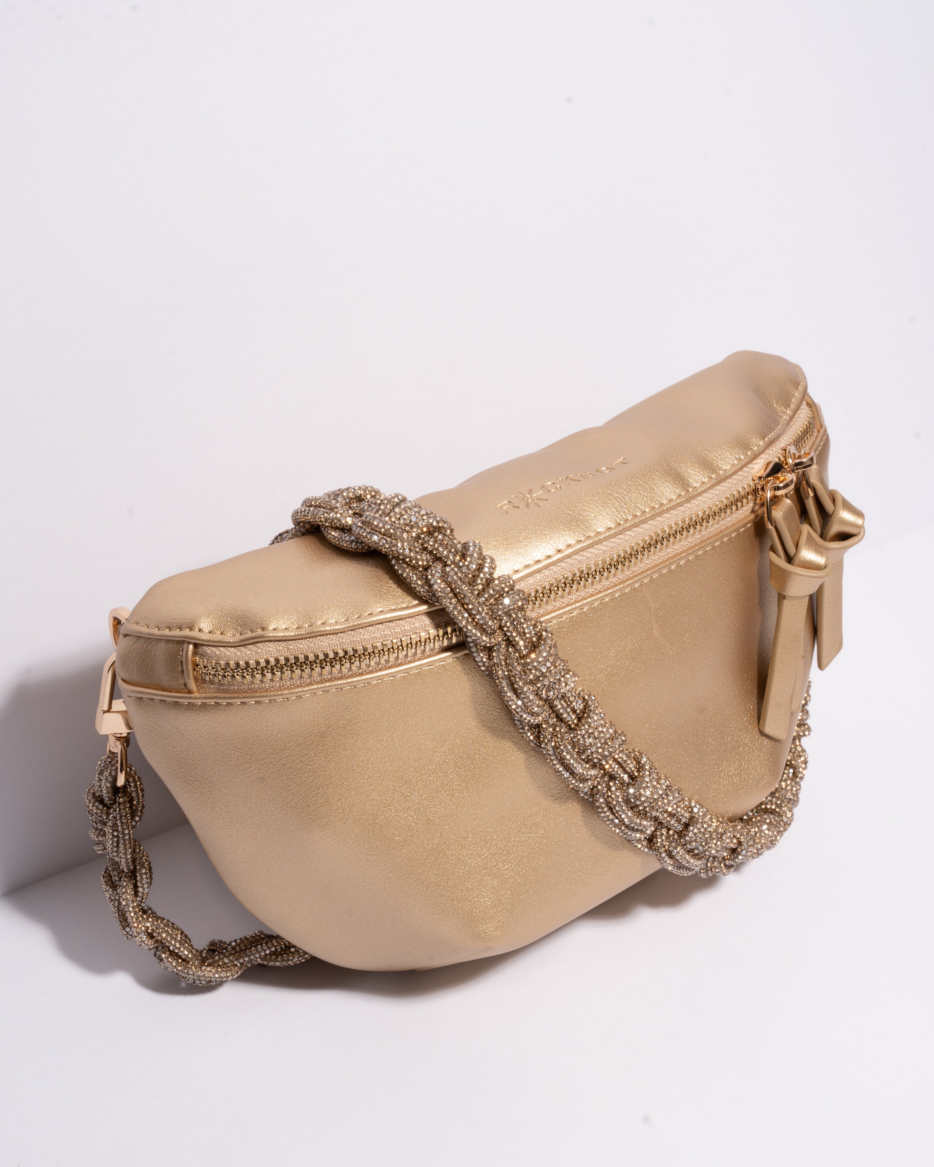 GOLD BELT BAG + PETITE CROWN - Champagne Bubbles