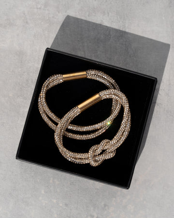 Knot Bracelet Set - Champagne Bubbles