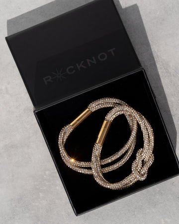 Knot Bracelet Set - Champagne Bubbles