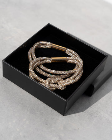 Knot Bracelet Set - Champagne Bubbles