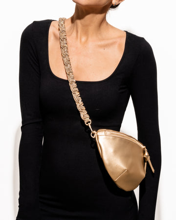 GOLD BELT BAG + PETITE CROWN - Champagne Bubbles