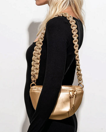 Infinity Belt Bag - Metallic Gold