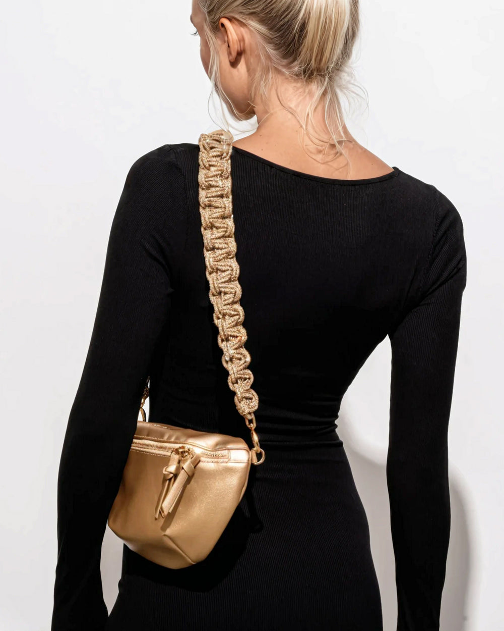 Infinity Belt Bag - Metallic Gold