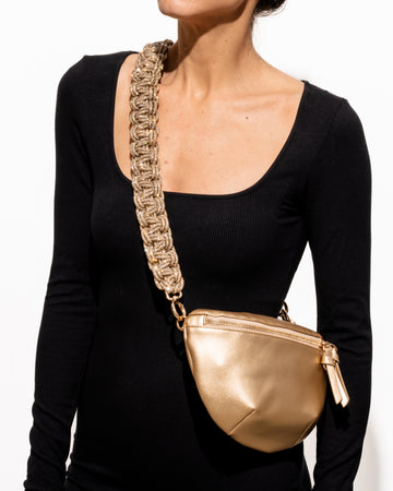 GOLD BELT BAG + TWIN - Champagne Bubbles