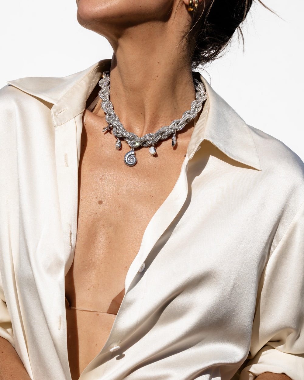 OREA Charm Necklace - Silver