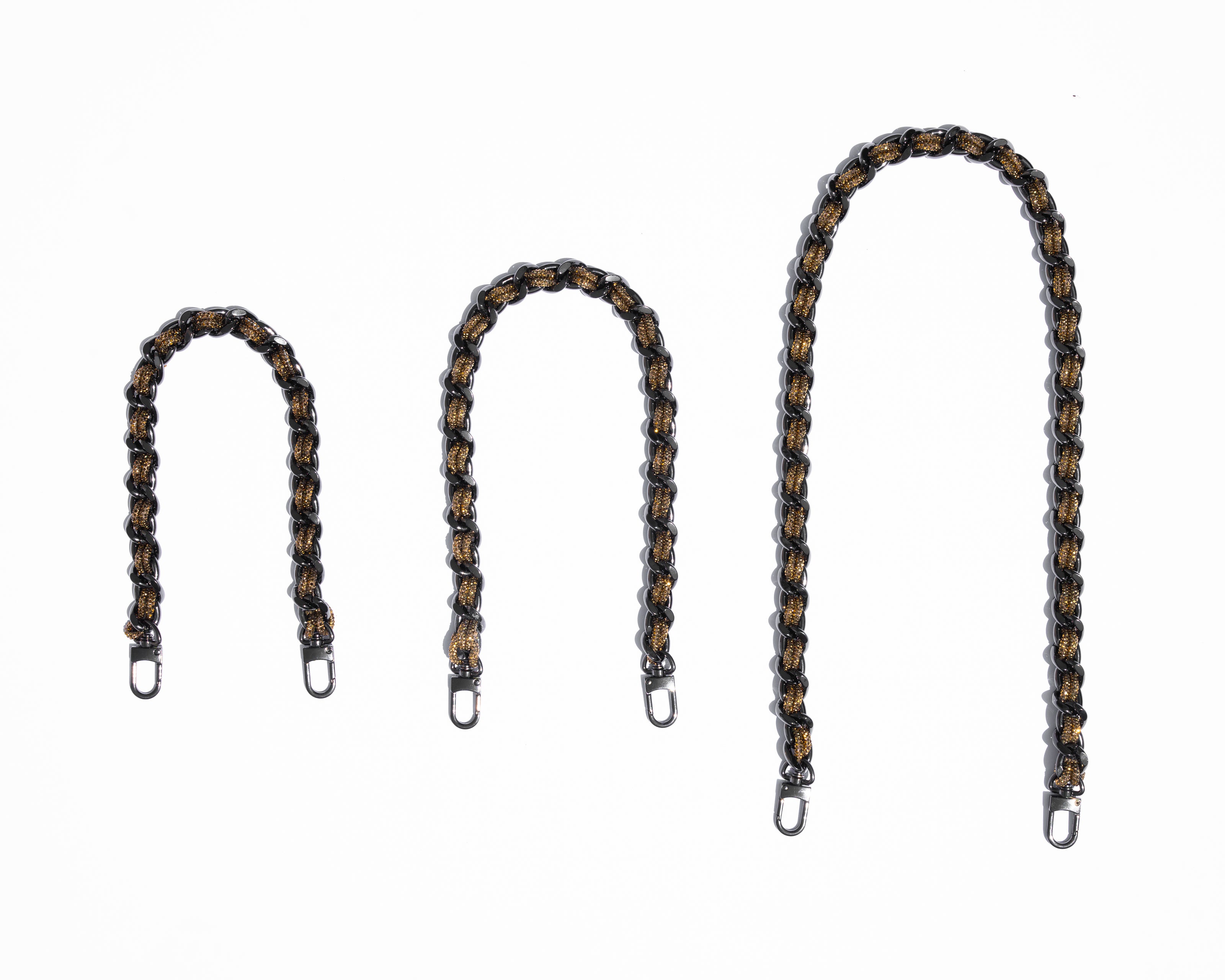 LINK STRAP / NECKLACE - Petite Gunmetal / Antique Gold