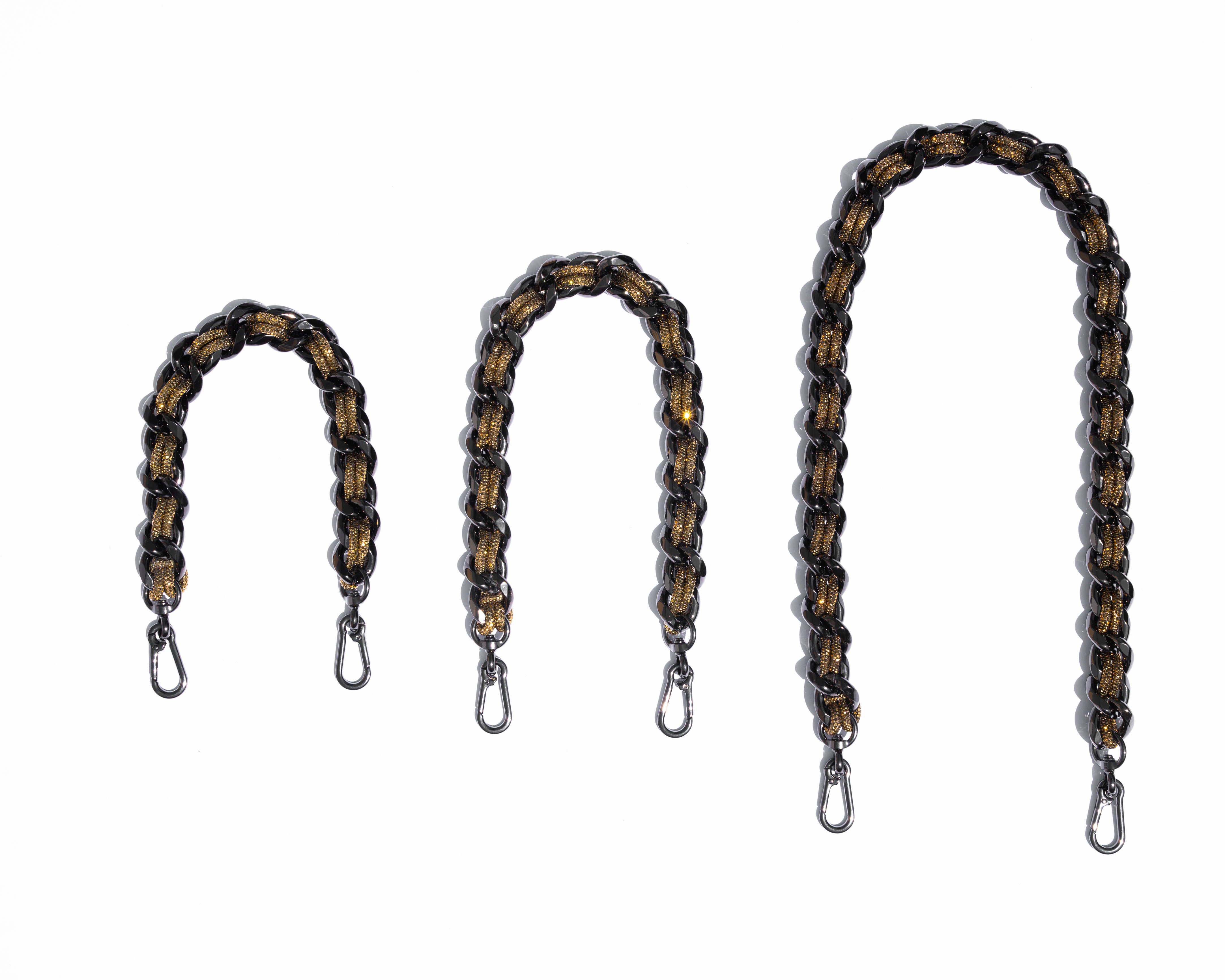 LINK STRAP / NECKLACE - Magnum Gunmetal / Antique Gold