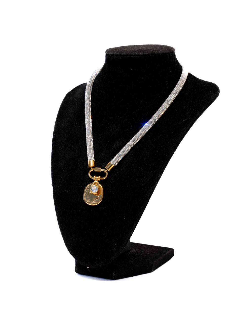 ZODIAC Carabiner Necklace - Crystal