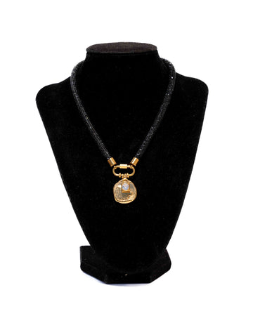 ZODIAC Carabiner Necklace - Jet Black