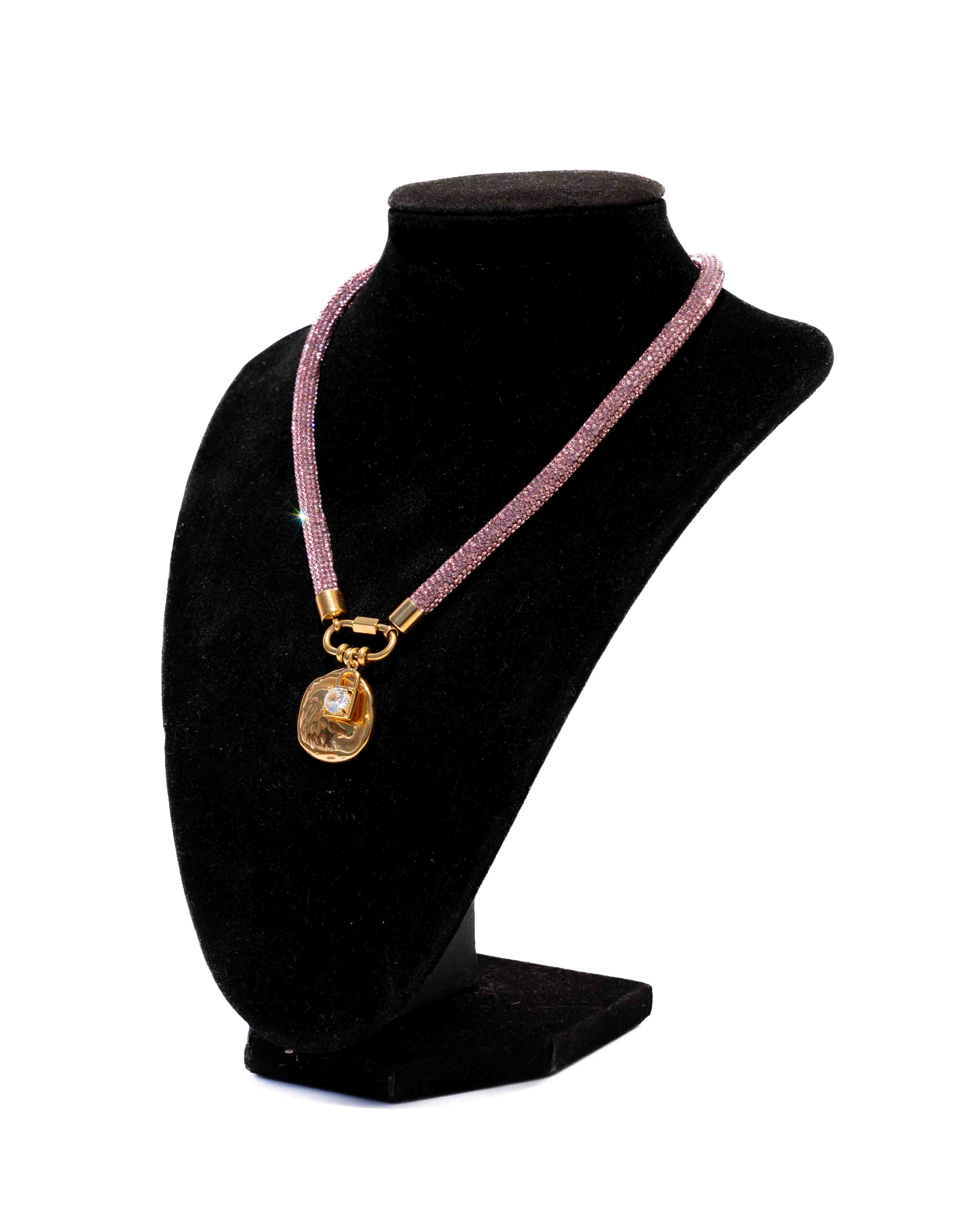 ZODIAC Carabiner Necklace - Pink Sugar