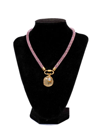 ZODIAC Carabiner Necklace - Pink Sugar