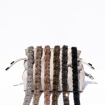 ALLI Drawstring Bucket Bag - Off White Leather