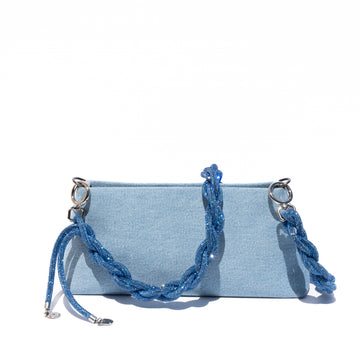 DUO BAG + CHAIN STRAP - Denim Diamond