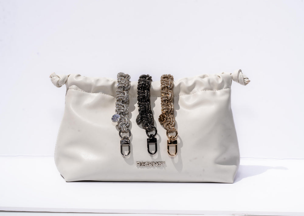 PETITE CROWN Wristlet / Necklace - Gunmetal
