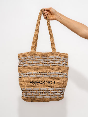 Zuma Straw Tote - Tan