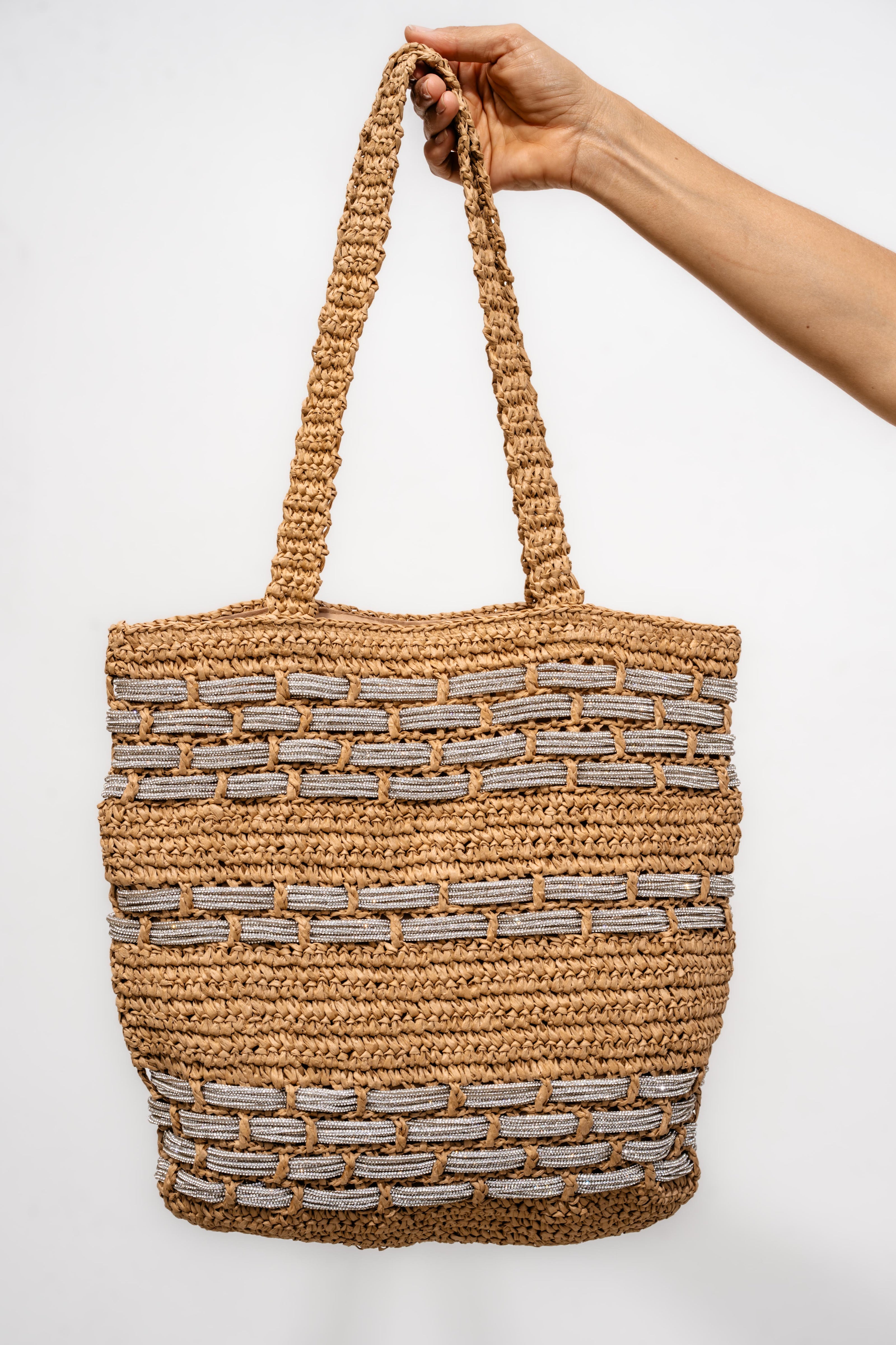 Zuma Straw Tote - Tan