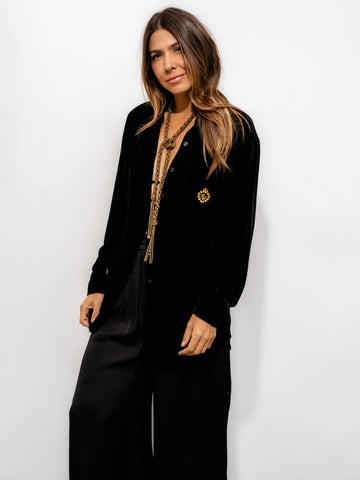 ZOE Tassel Necklace - Antique Gold