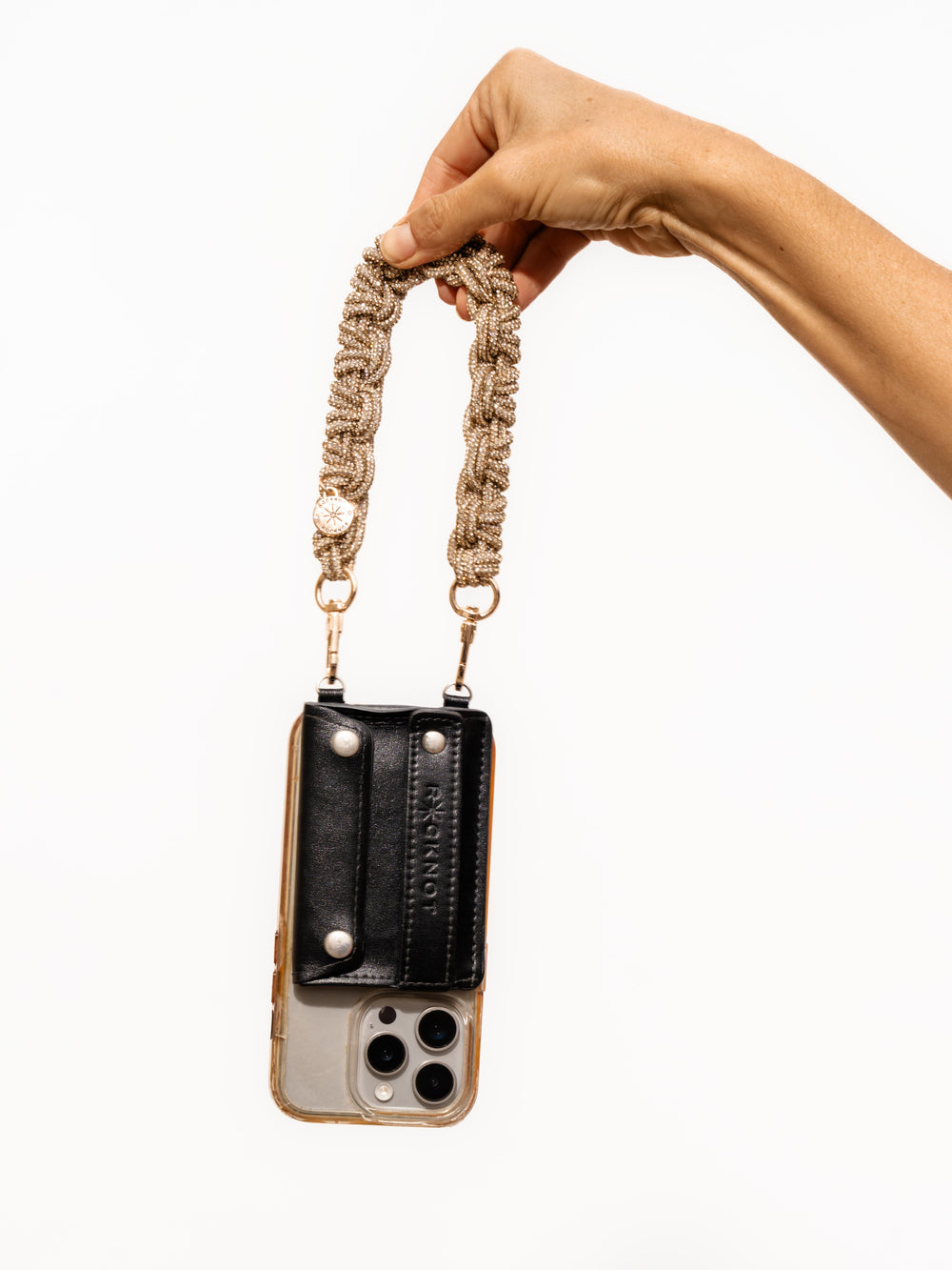 PETITE CROWN Wristlet / Necklace - Champagne Bubbles