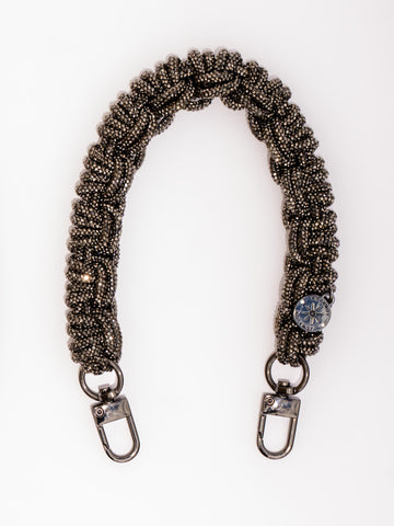 PETITE CROWN Wristlet / Necklace - Gunmetal