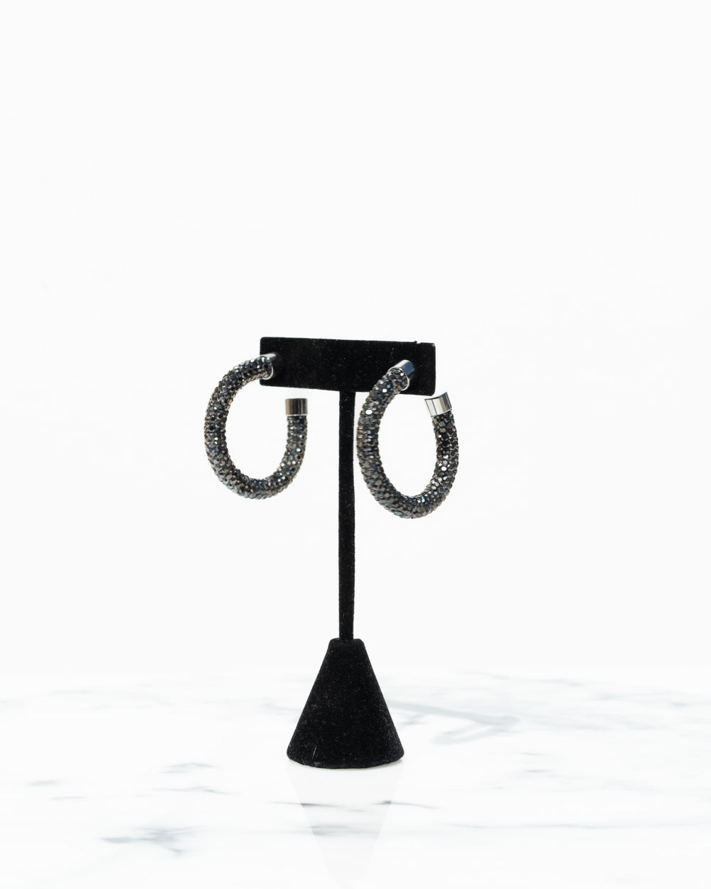 Petite Hoops - Gunmetal