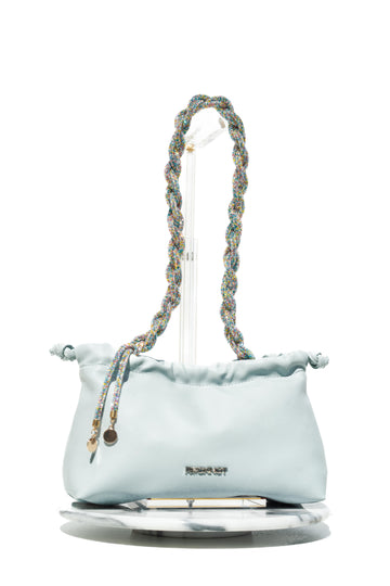 FIA Drawstring Bag - Seafoam Vegan Leather