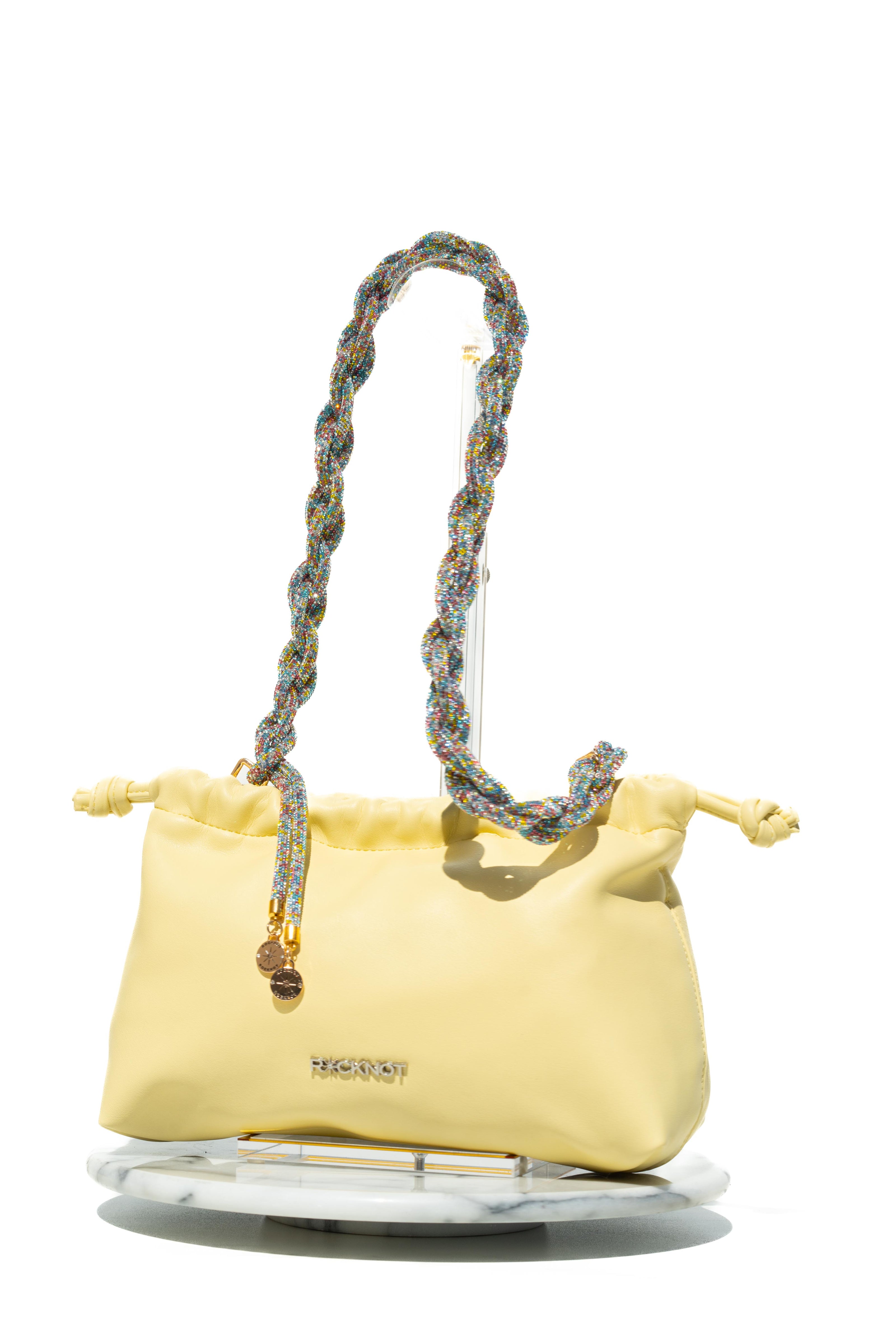 FIA Drawstring Bag - Butter Vegan Leather