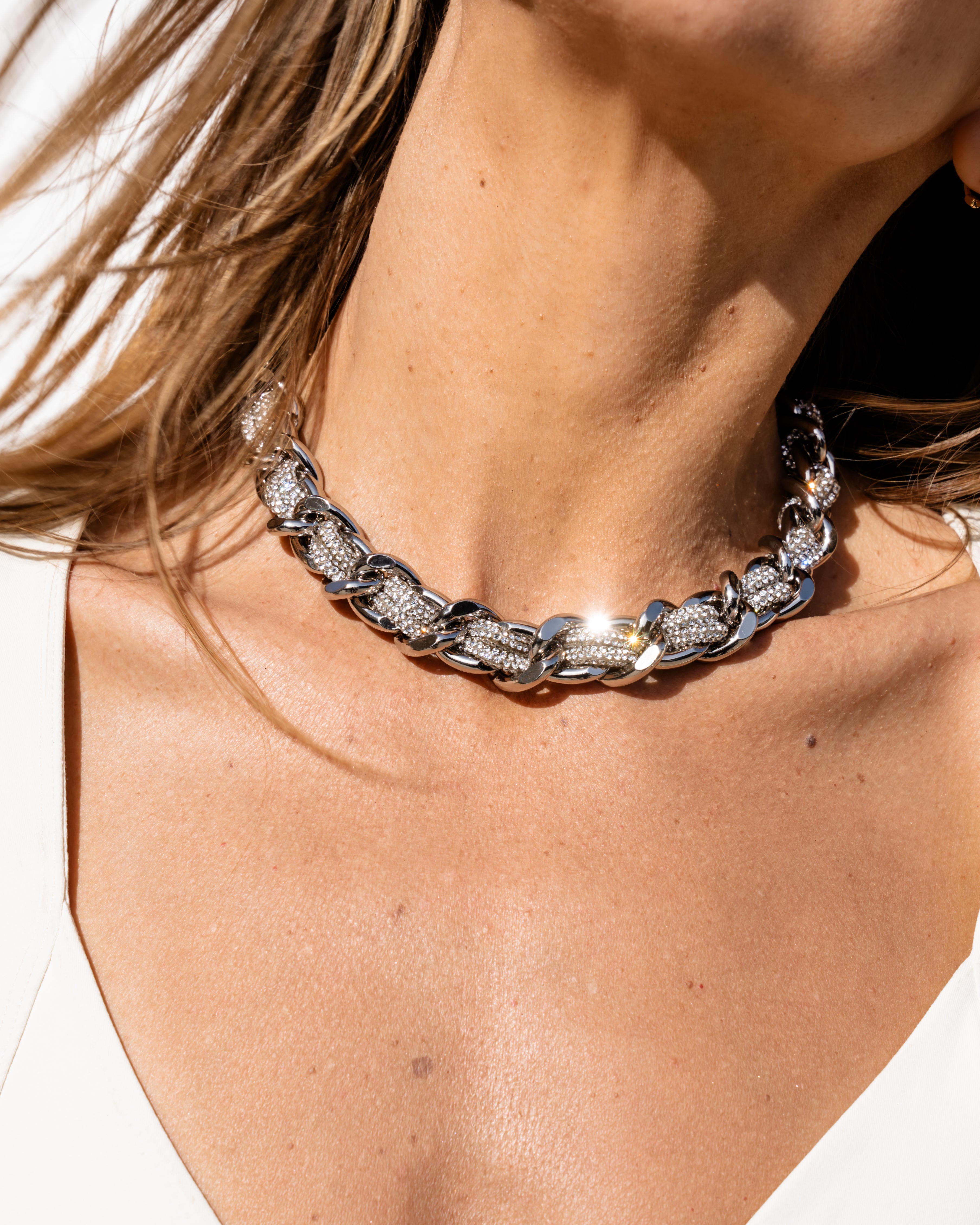 LINK STRAP / NECKLACE - Petite Silver
