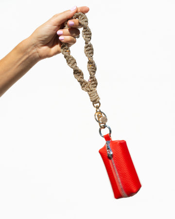 Romi TWIST Wristlet + Pebble Coin Purse - Champagne