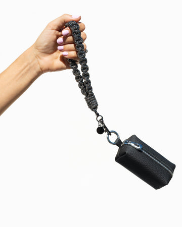 Romi CLASSIC Wristlet + Pebble Coin Purse - Gunmetal