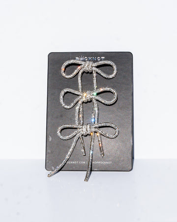 MAGIC BUTTONS - 3 Bows - Crystal