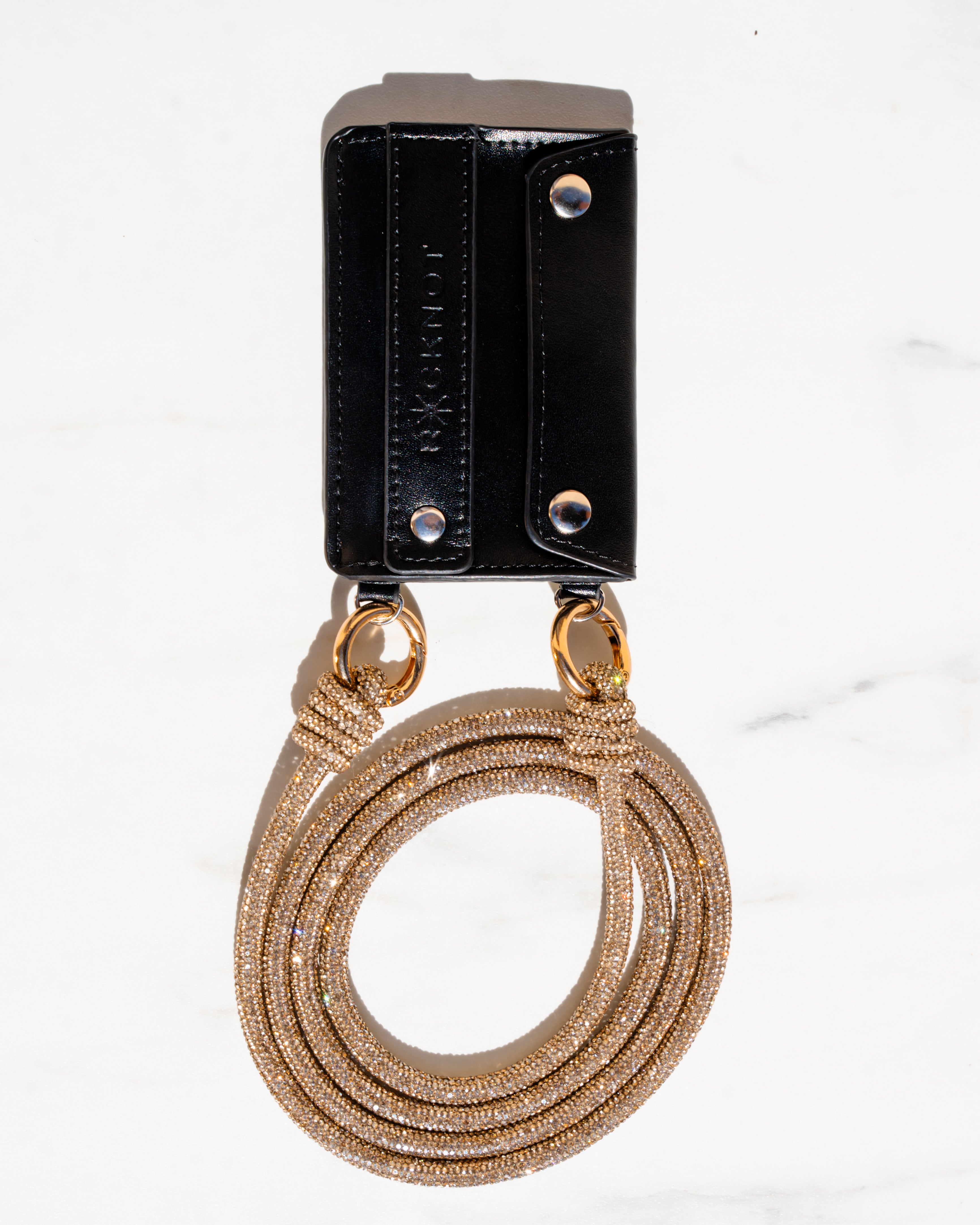 THE PHONEPACK - Genuine Leather Wallet + Rhinestone Strap (UPDATED!)