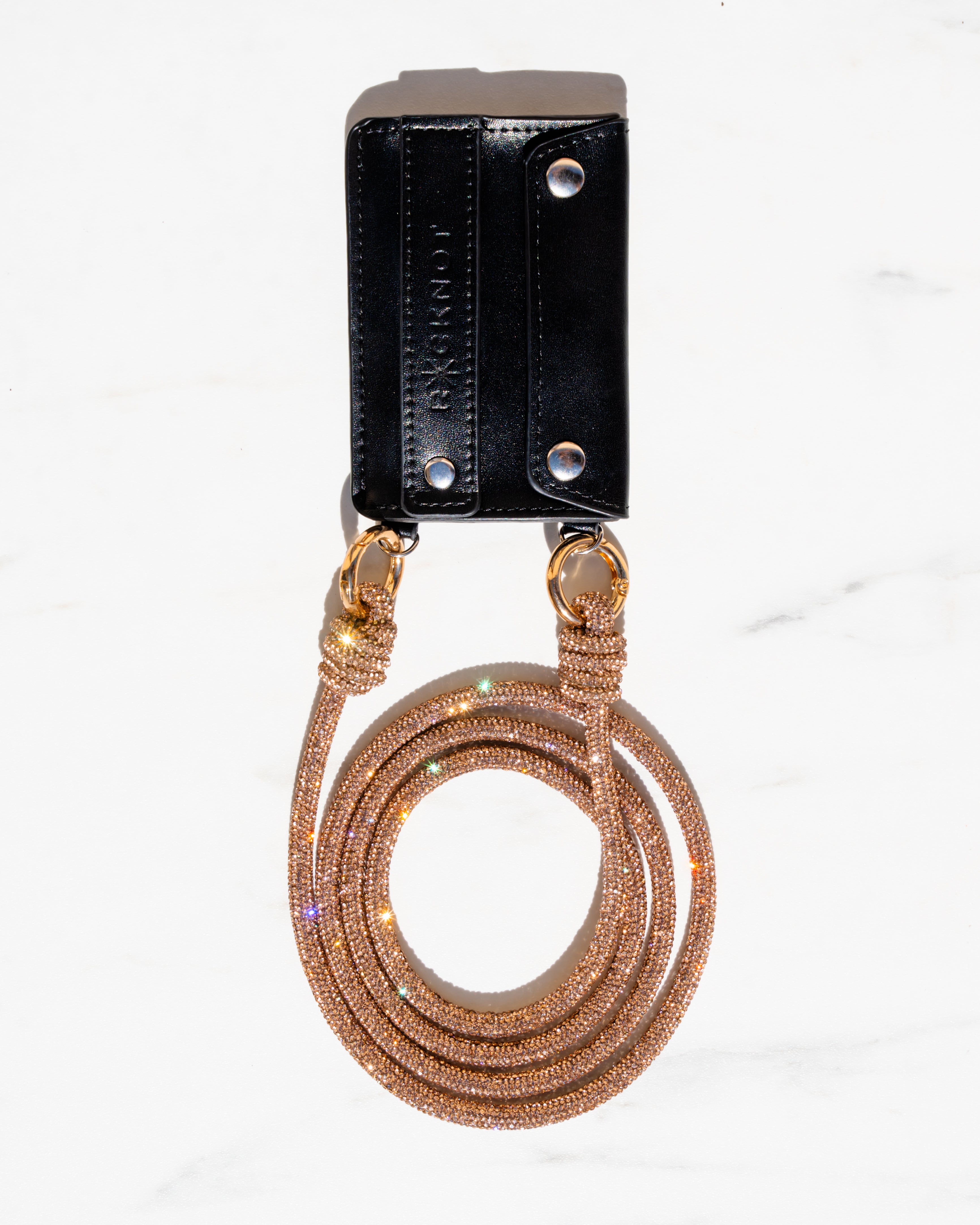 THE PHONEPACK - Genuine Leather Wallet + Rhinestone Strap (UPDATED!)