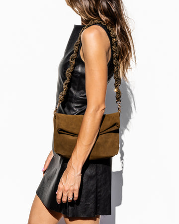 NOA BAG + MAGNUM CROWN - Olive + Antique Gold