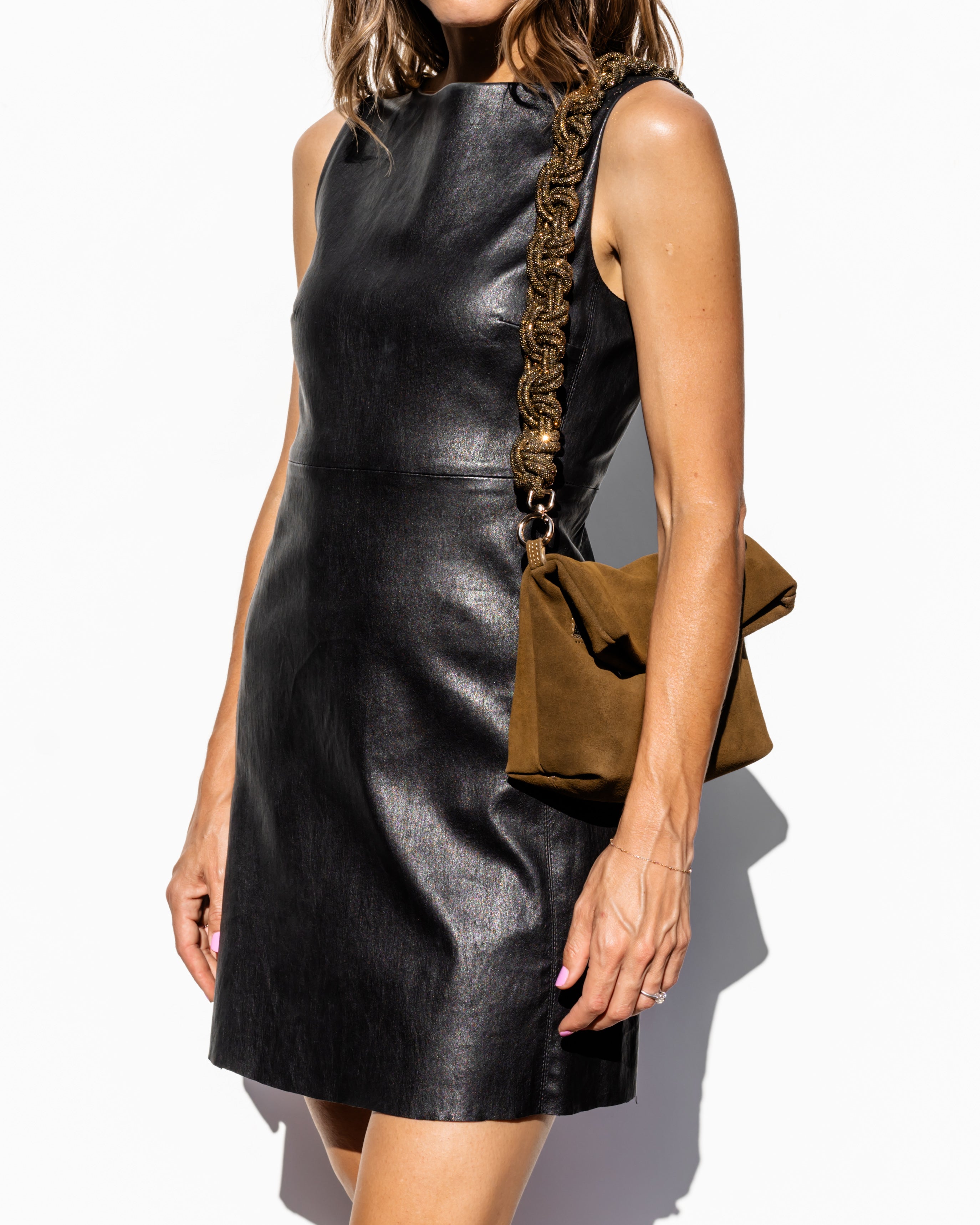 NOA BAG + MAGNUM CROWN - Olive + Antique Gold