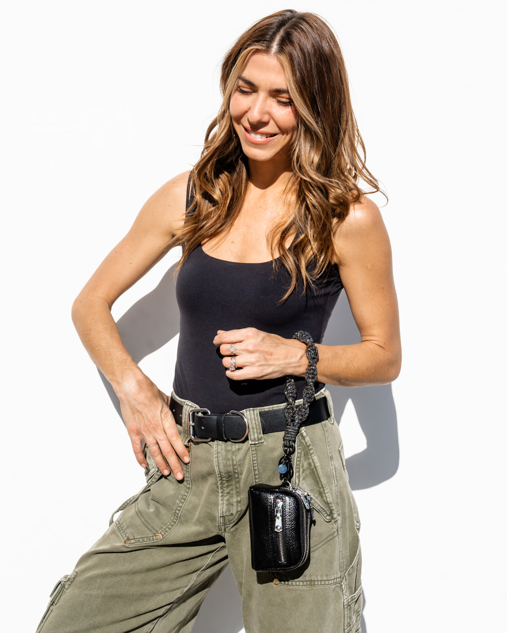 Romi TWIST Wristlet + Coin Purse - Gunmetal