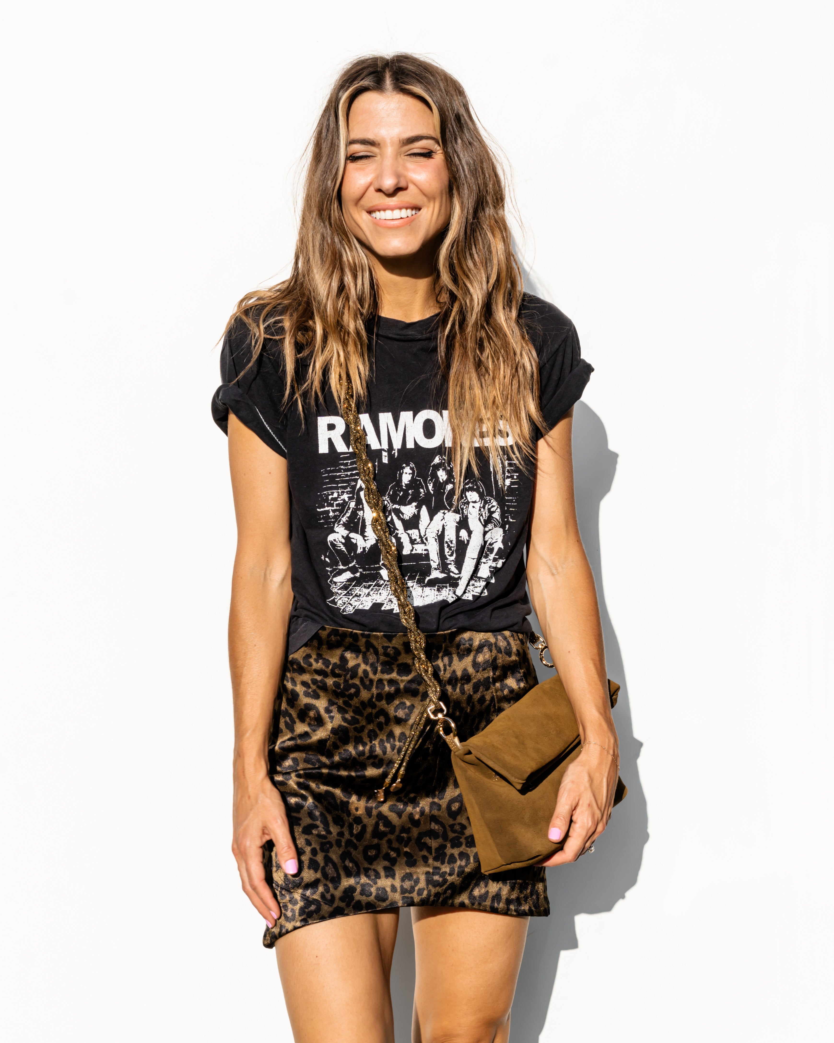 NOA BAG + CHAIN - Olive + Antique Gold