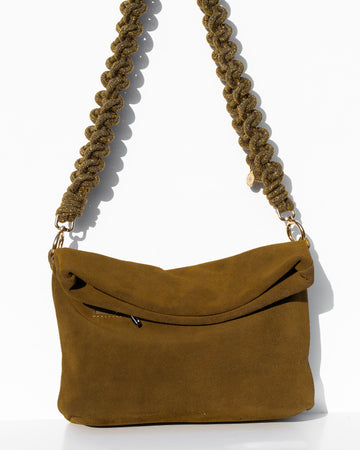 NOA BAG + LACE - Olive + Antique Gold