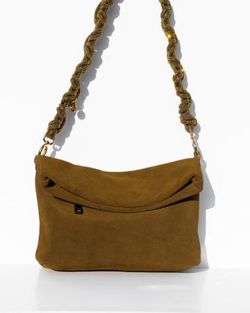 NOA BAG + MAGNUM CROWN - Olive + Antique Gold