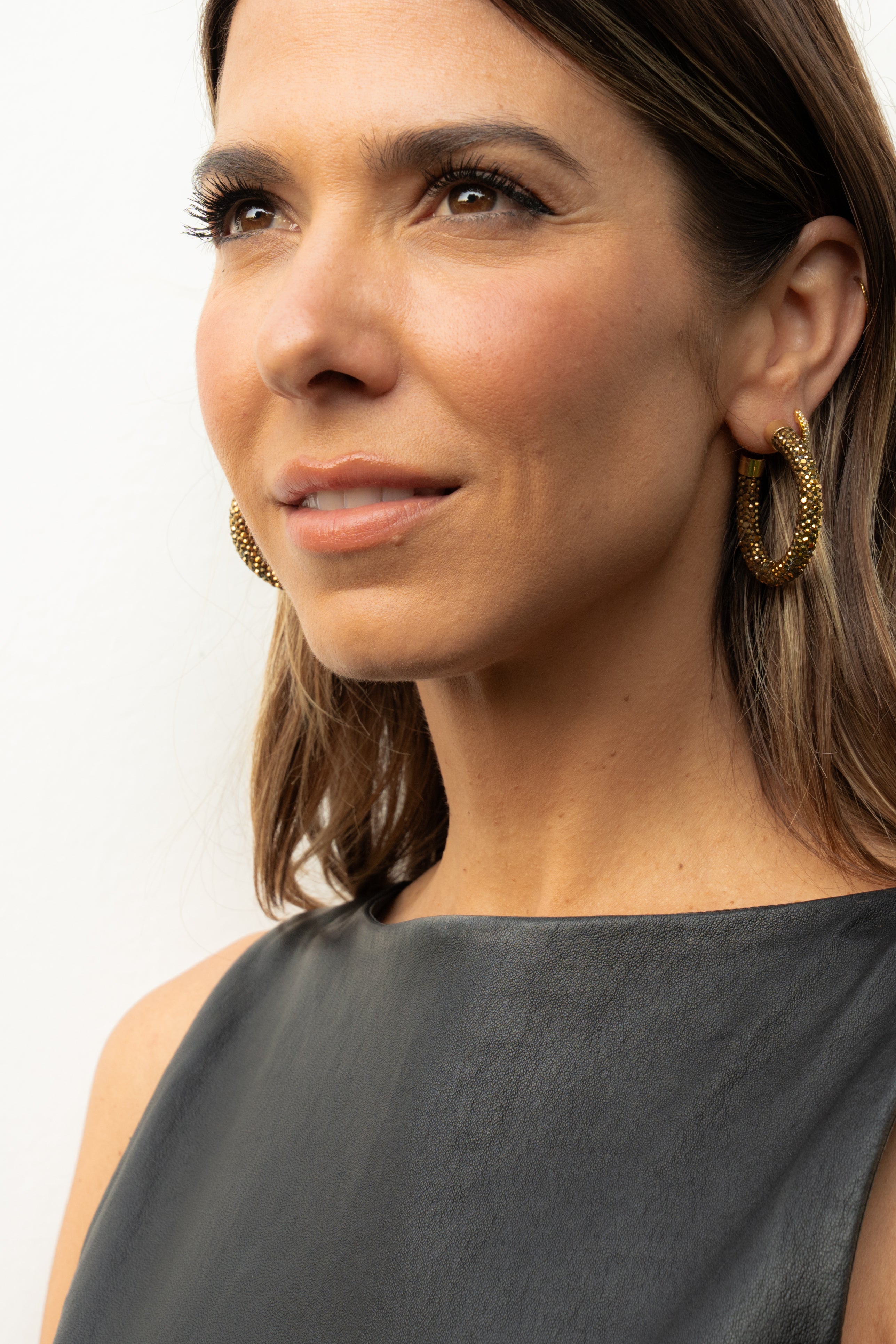 Petite Hoops - Antique Gold