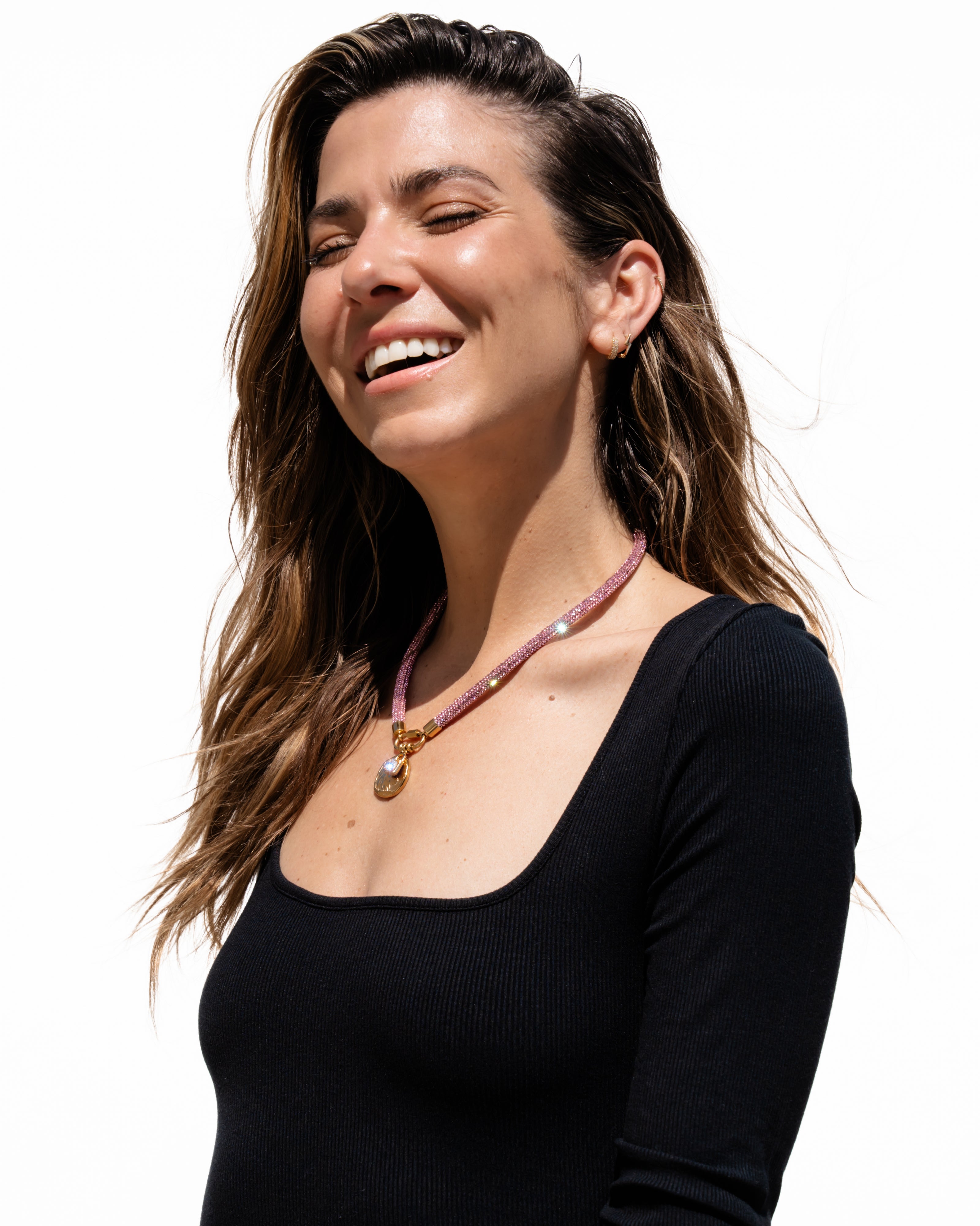 ZODIAC Carabiner Necklace - Pink Sugar