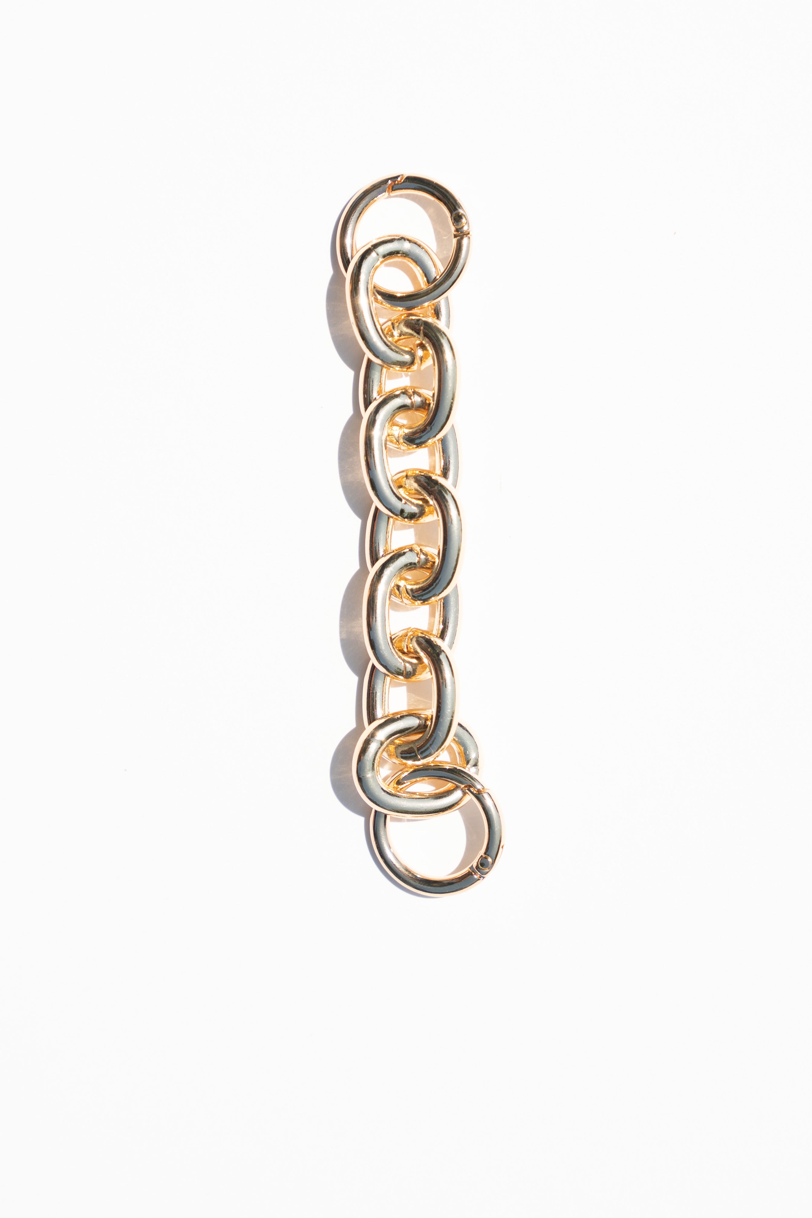 WHITE BELT BAG + CHAIN STRAP - Champagne Bubbles