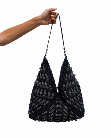 Shilo Crochet Bag - Black